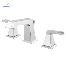 Aquacubic Sell Hot WaterSave Widespread 2 Handle Lavatory Bathroom Basin Faucet